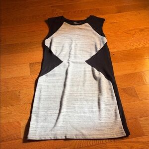 Nation LTD Black and Gray Sleeveless Shift Dress